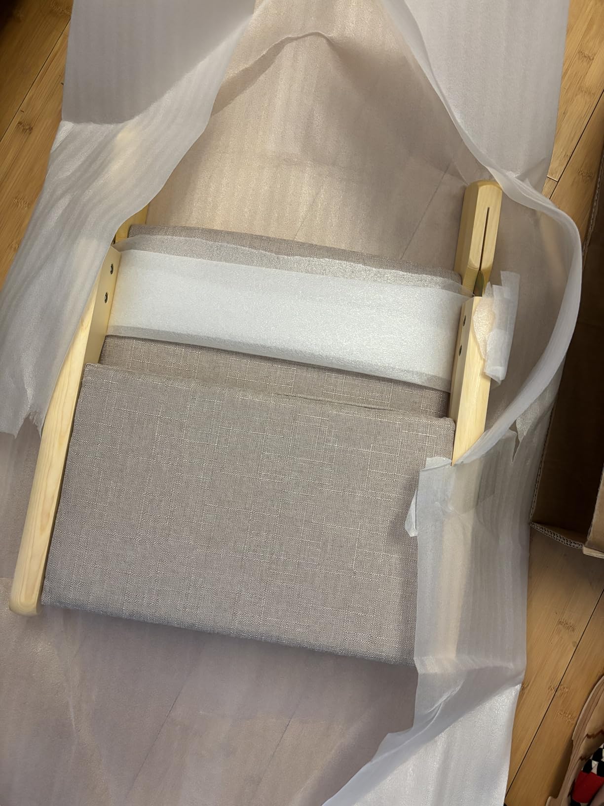 Japanese Floor Chair with Back Support, Foldable Meditation Chair, Legless Tatami Chair with Cushion, Floor Seat for Living Room, Bedroom, Bay Window (1, Dark Gray) customer photo 2