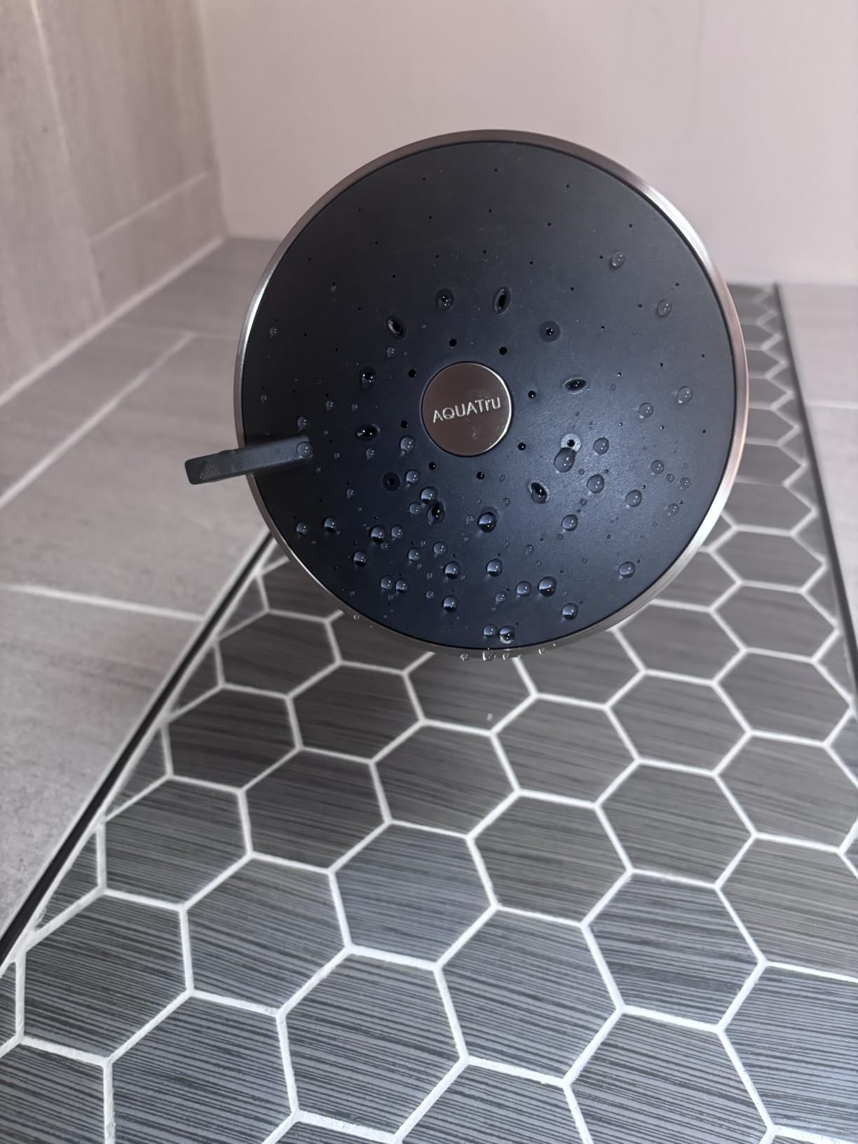 AquaTru Shower - Advanced Shower Filter Removes Impurities from Hard Water to Support Healthy Skin, Scalp, Hair, Reduce Breakage, and Enhance Your Beauty and Self-Care Routine (Polished Chrome) customer photo 1