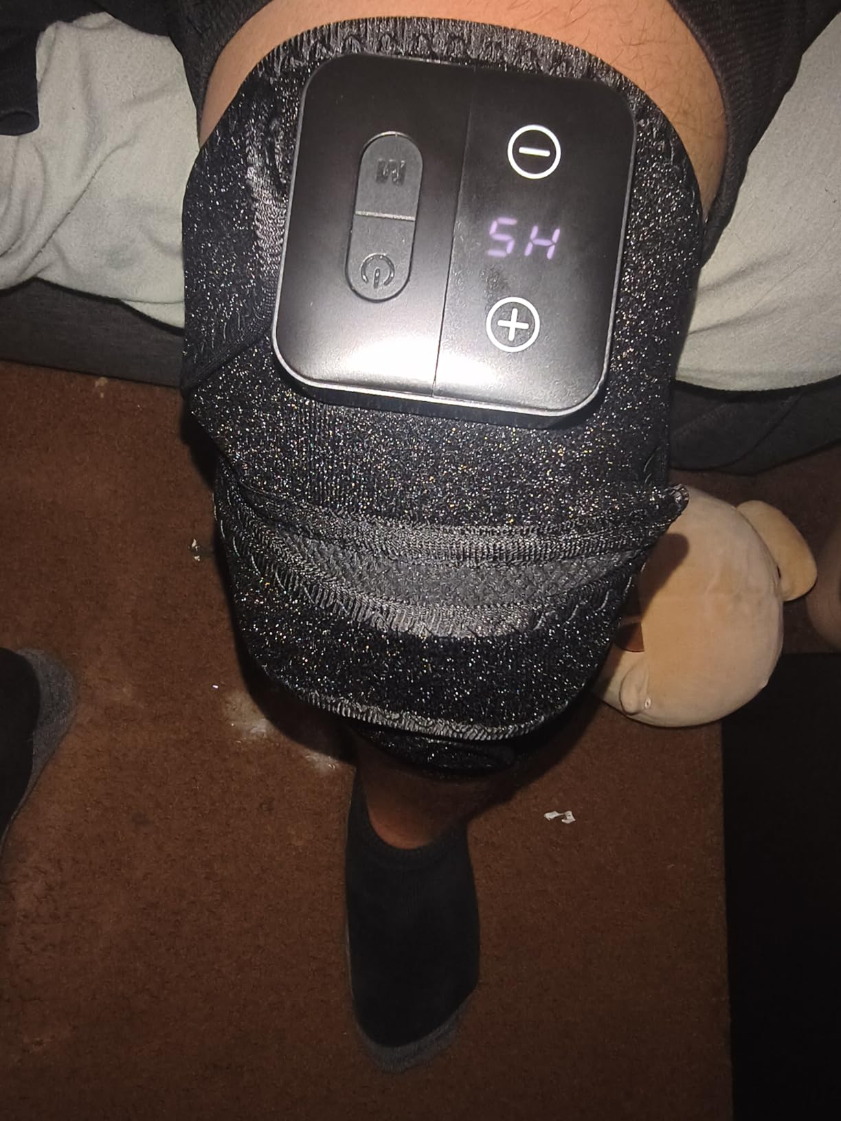Nekteck Knee Massager with Heat - Cordless Heated Knee Brace with Vibration for Pain Relief, Rechargeable Knee Heating Pad with 5 Heat Levels and 3 Massage Mode customer photo 1