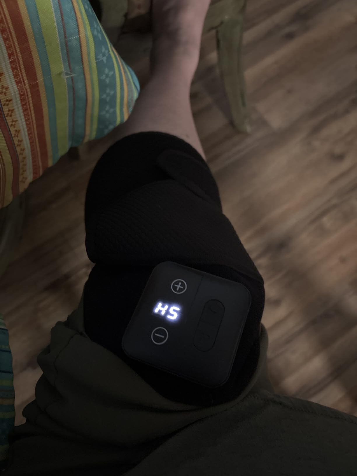 Nekteck Knee Massager with Heat - Cordless Heated Knee Brace with Vibration for Pain Relief, Rechargeable Knee Heating Pad with 5 Heat Levels and 3 Massage Mode customer photo 2