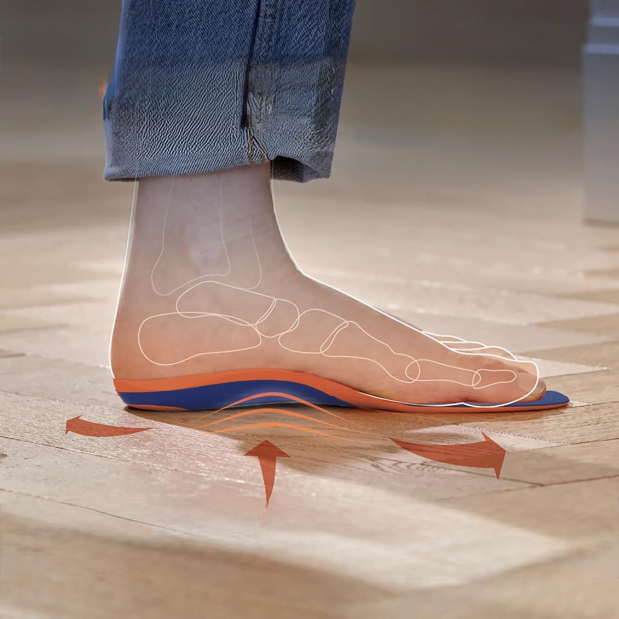 Dr. Scholl's Advanced Pain Relief Insoles for Men Women, Heavy Duty Orthotics for Work Shoes & Boots, Plantar Fasciitis & Arch Support, Shock-Absorbing, up to 340 lbs, Men 5.5-6, Women 6.5-7 customer photo 1