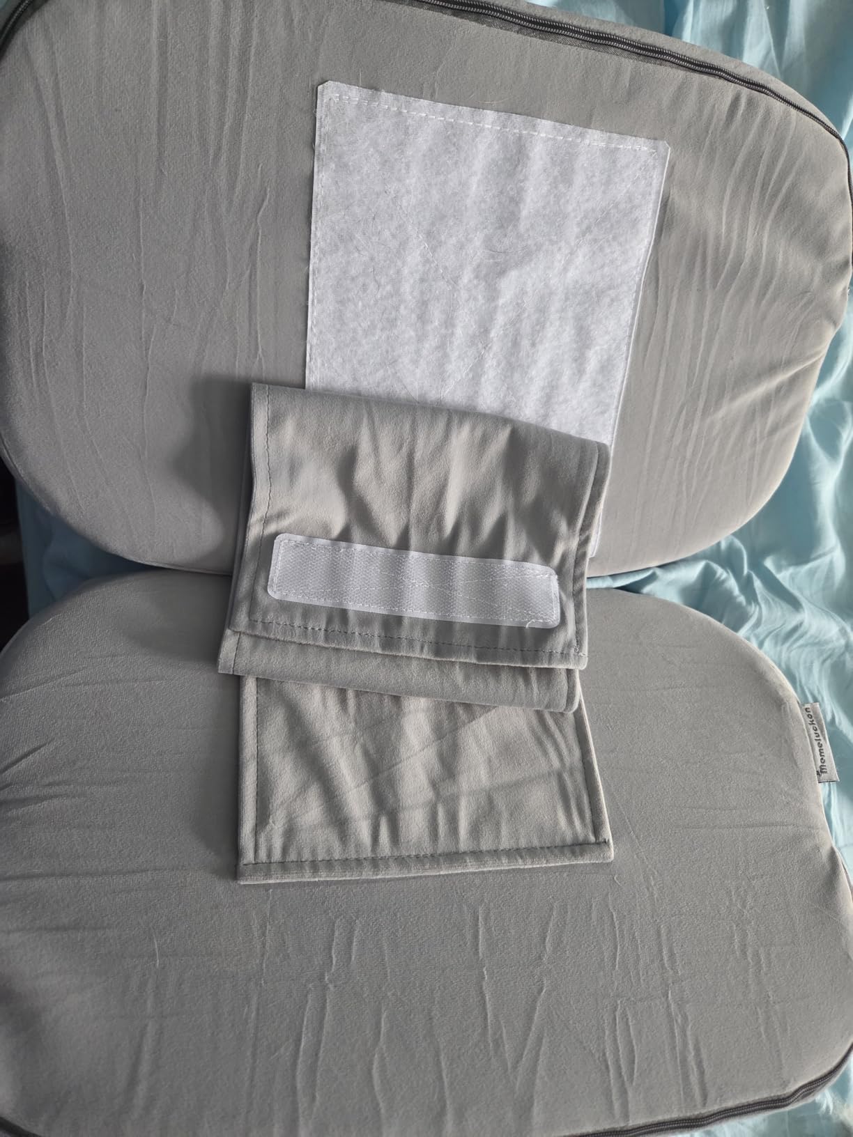 30 Degree Adjustable Pregnancy Pillow - Portable Travel Maternity Pillow Wedge with Washable Cover, Relief Back, Belly & Hip Pressure, Ideal for Side Sleeping Pregnant Women customer photo 2