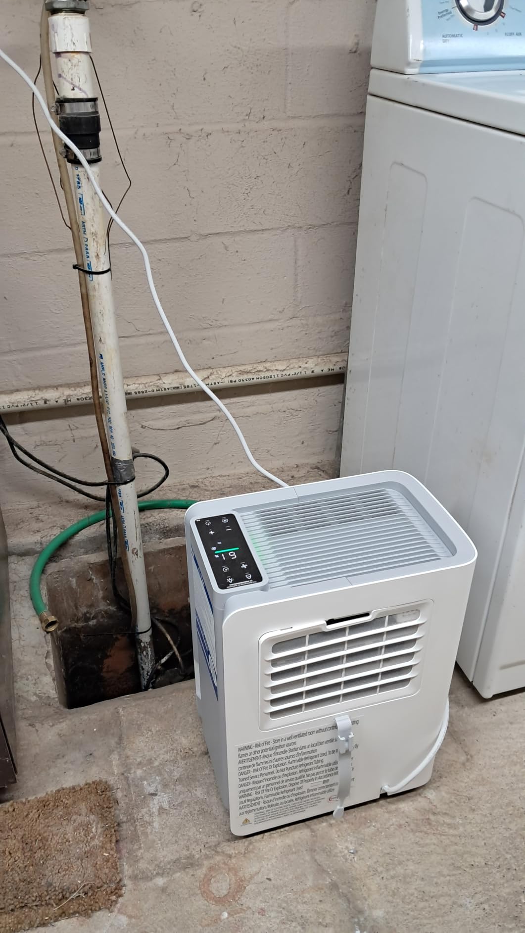 AEOCKY 50 Pint/Day, 3500Sq.Ft Compressor Dehumidifier with Drain Hose | 0.8 Gallon Water Tank Capacity, for Basement, Home, Bedroom, Bathroom, RV, Garage, Intelligent Humidistat, Quiet customer photo 2