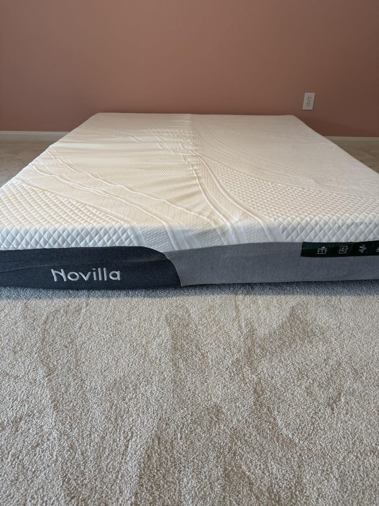 Novilla Bliss Cooling Queen Size Mattress, 12 Inch Gel-Infused Memory Foam Mattress Queen Size in a Box with Cool-Touch Nylon Cover, Pressure Relief & Body Support with CertiPUR-US Certified Foam customer photo 1