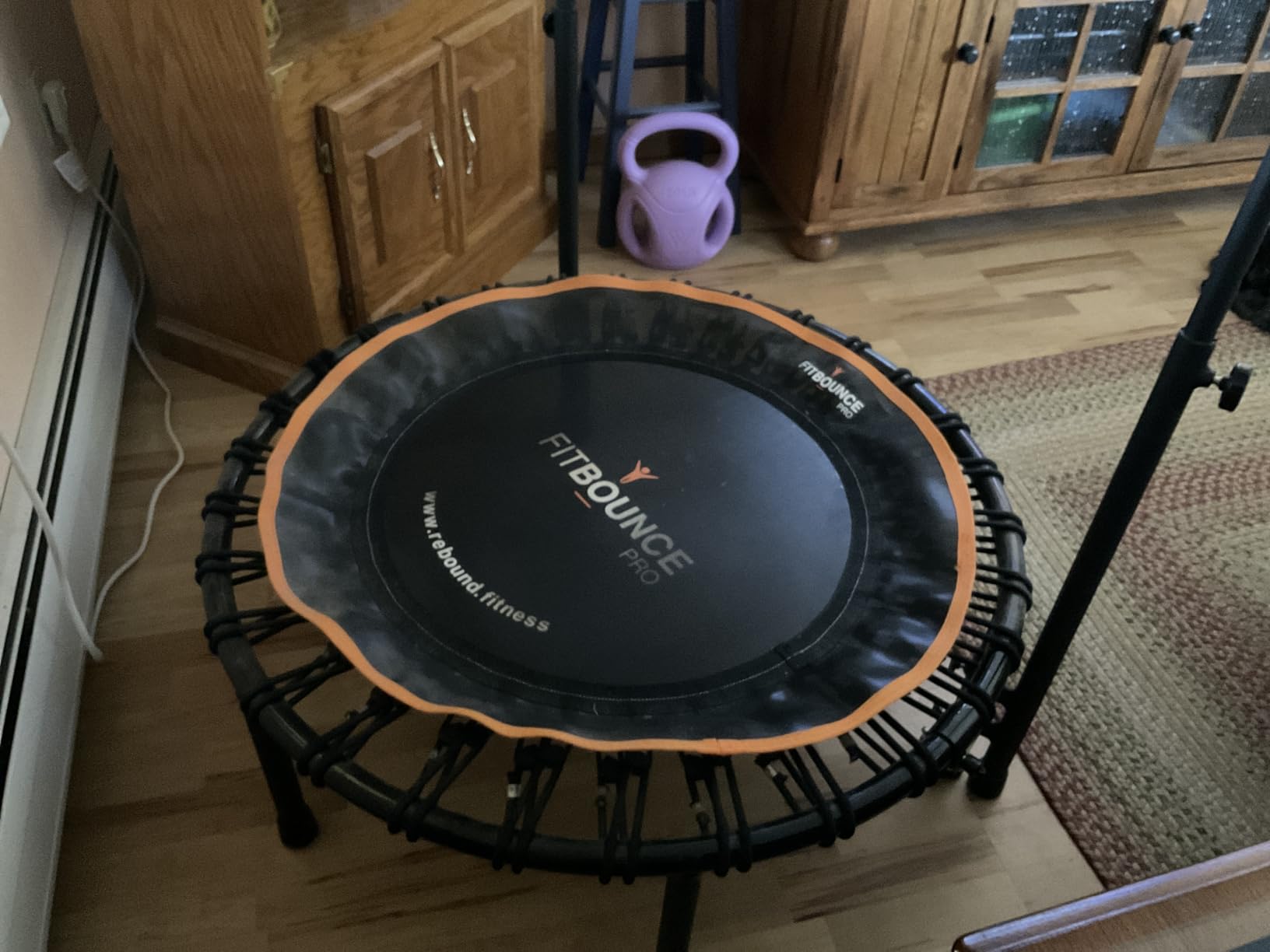 MXL FIT Bounce PRO Bungee Rebounder - Premium Indoor Mini Trampoline for Adults, Silent Low-Impact Bounce, Half-Folding with Foldable Steel Legs & Carry Bag - 40 in, 400lb customer photo 1