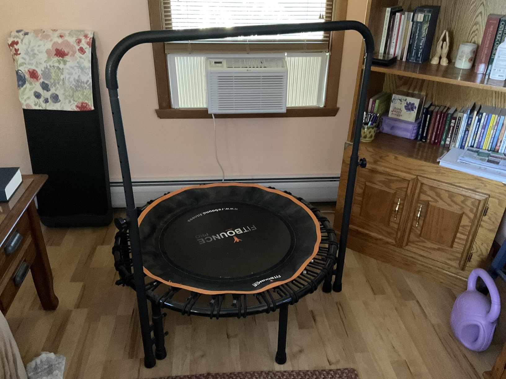 MXL FIT Bounce PRO Bungee Rebounder - Premium Indoor Mini Trampoline for Adults, Silent Low-Impact Bounce, Half-Folding with Foldable Steel Legs & Carry Bag - 40 in, 400lb customer photo 2