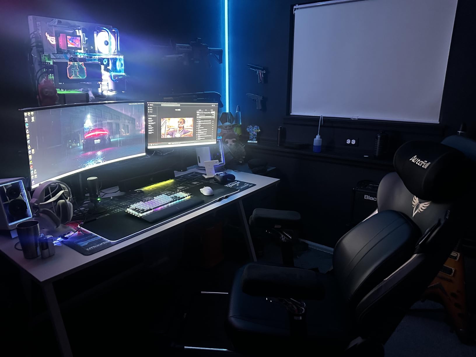 AutoFull M6 Ergonomic Gaming Chair - with 3rd-Gen Dynamic Lumbar Support, Lumbar & Leg Massage, Ventilated & Heated Seat, 360° Mechanical Armrests, Retractable Footrest (Black) customer photo 2