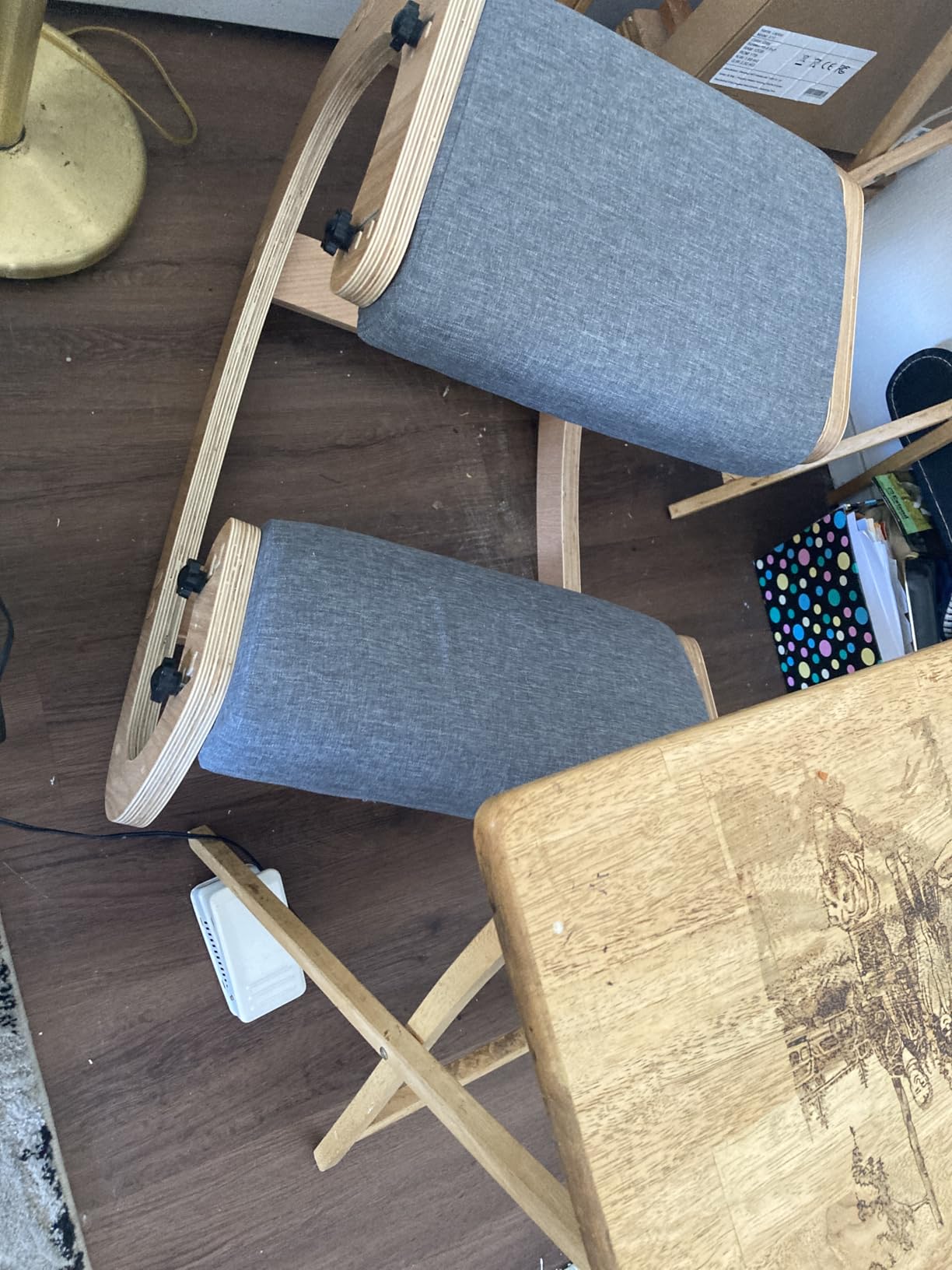 Predawn Adjustable Ergonomic Kneeling Chair - Custom Height Rocking Stool with Thick Cushions, Solid Wood Frame, and Knee Support. Ideal for Office Work or Meditation (Black) customer photo 1