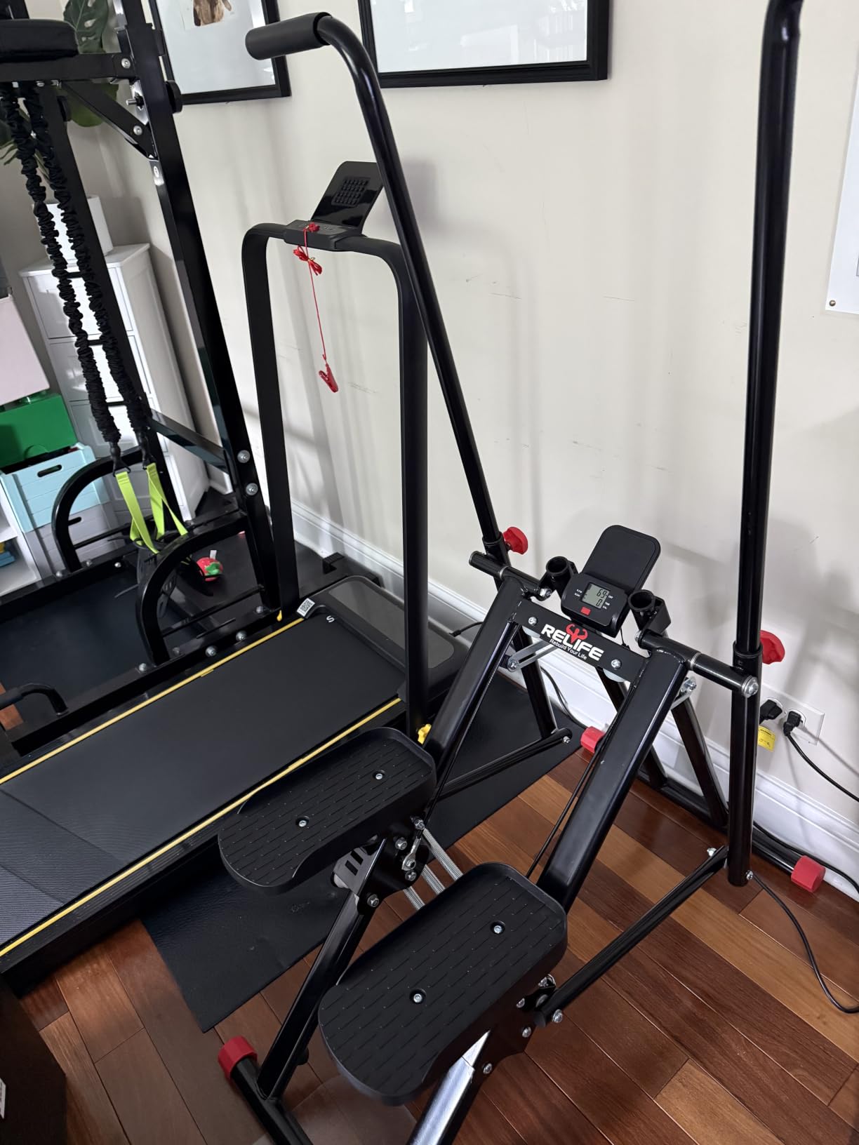 RELIFE REBUILD YOUR LIFE Stair Stepper for Home Exercise,New Version Stair Climber with Adjustable Resistance, Vertical Climber Cardio Exercise Machine for Full Body Workout, Extended Step Range customer photo 1