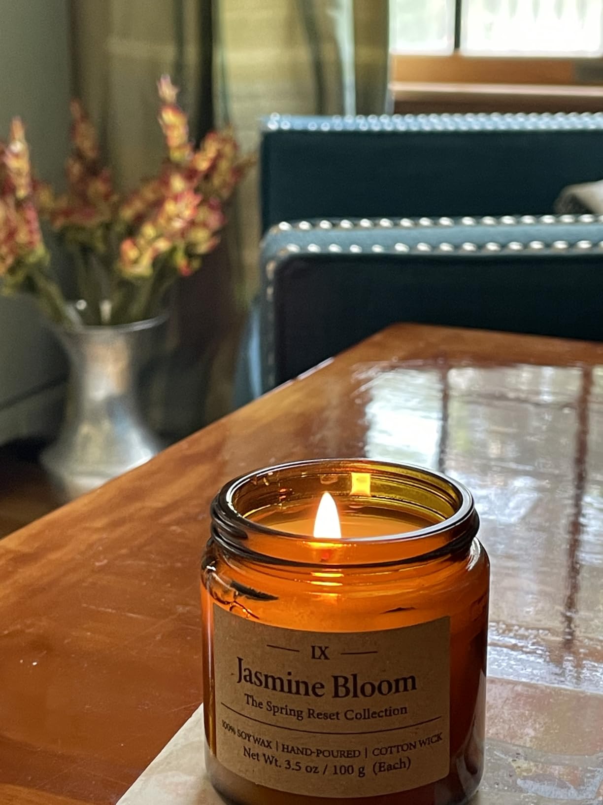 12 Pack Summer Scented Candles, 3.5 oz Amber Glass Jar Soy Candle Set, 8% Essential Oil Blend, Gifts for Women Birthday Housewarming customer photo 1