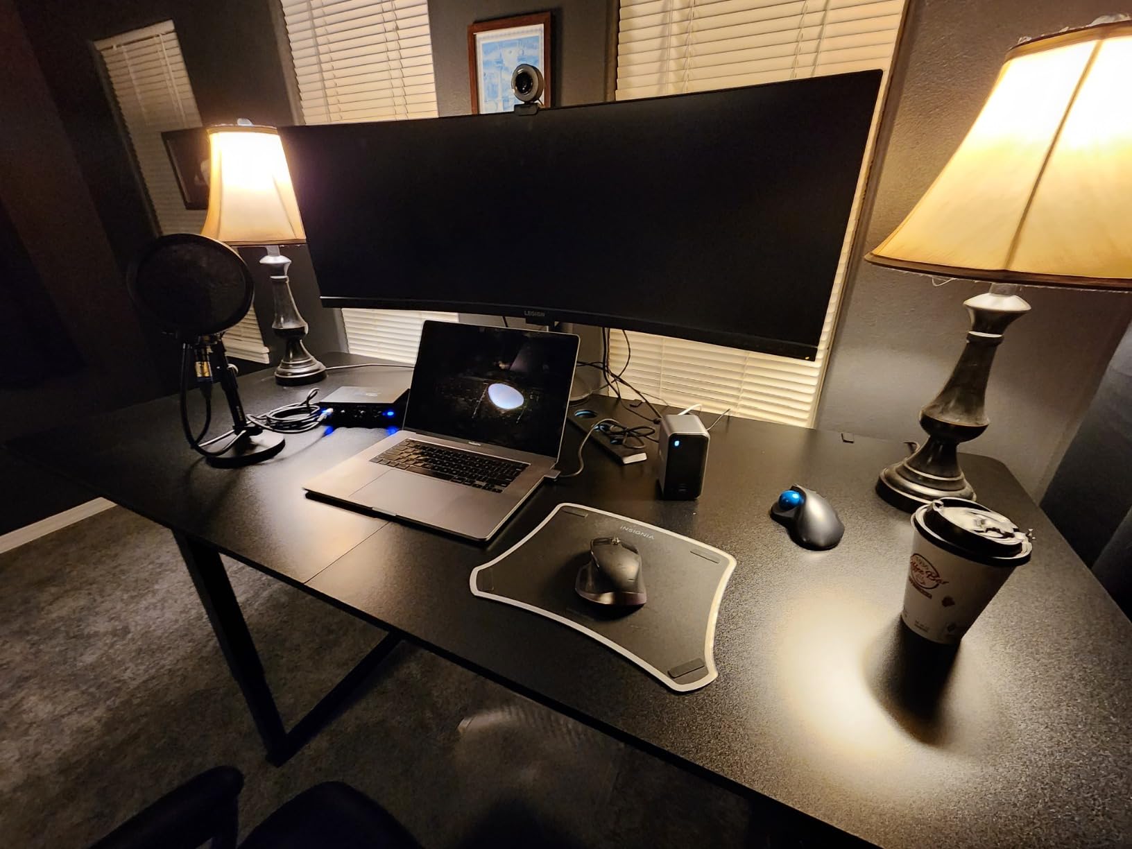 FLEXISPOT 4 Legs Standing Desk 63 x 28 Inch Electric Adjustable Height with Splice Board Home Office Sit Stand Up Desk, Black Top + Black Frame customer photo 1