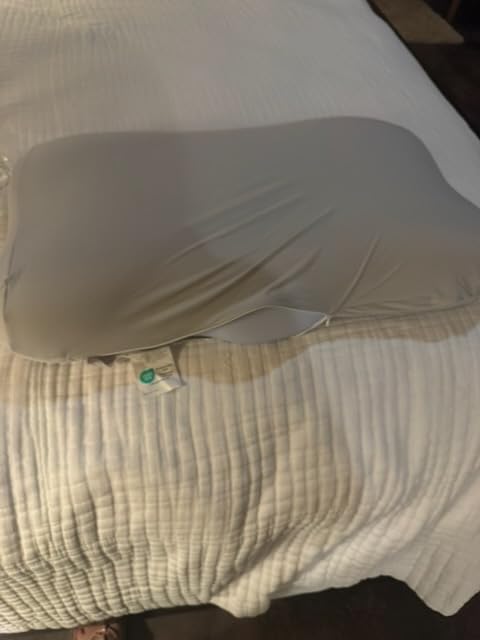 Bedsure Cervical Neck Pillow - Memory Foam Pillows for Ergonomic Orthopedic Pillow for Neck Pain Relief, Double - Sided Design Shape Gently Cradles Head & Provides for Side & Back Sleepers customer photo 1