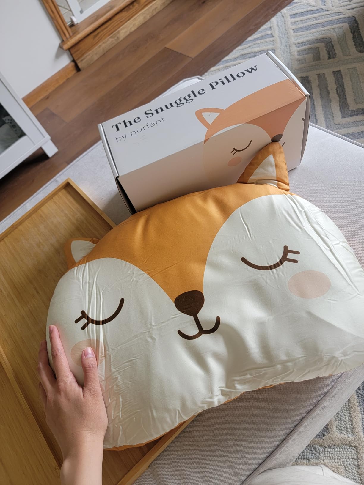 Toddler Pillow 2 to 6 Years Old, Made with Organic Cotton, Hypoallergenic Kids Pillow with Removable Pillowcase, Ergonomic First Bed Pillow for Sleeping, Daycare & Travel - Pipo customer photo 1