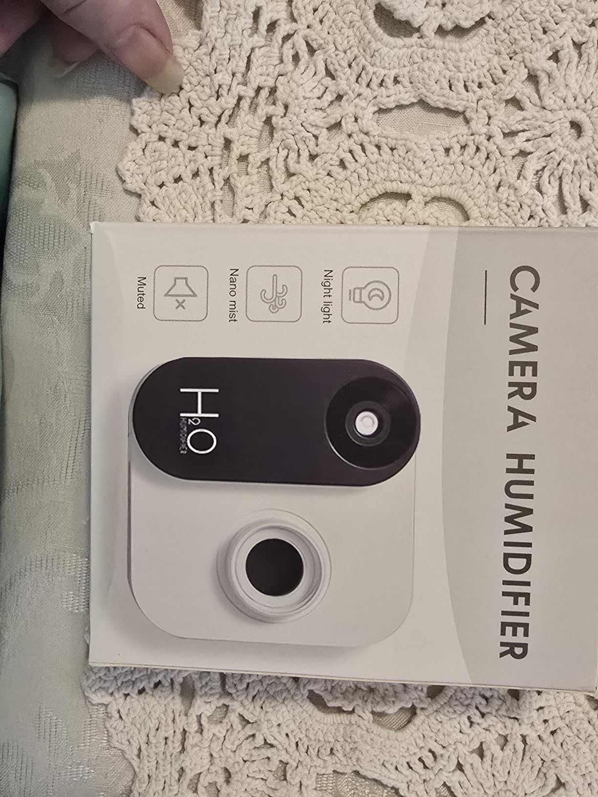 Travel Humidifier, Portable Mini Cool Mist Humidifier, Small Bottle Humidifier with Auto Shut-Off, Night Light, USB Rechargeable, for Bedroom, Office, Hotel, Car and Plants,White customer photo 2
