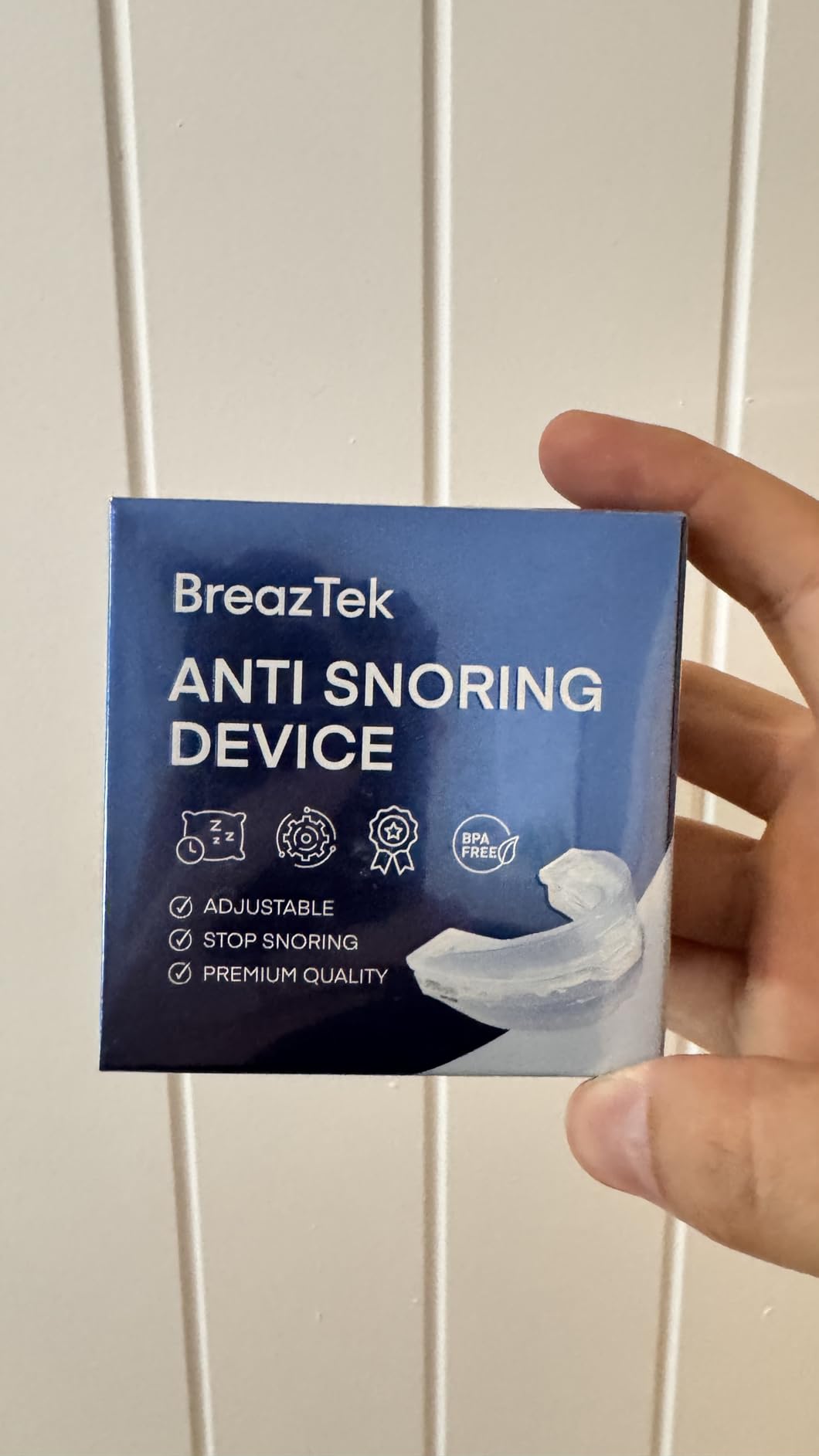 Anti Snore Mouthpiece: FDA-Cleared Snoring Aid - Adjustable Intraoral Device Designed to Help Reduce Snoring for Men and Women (Pack of 1) customer photo 1