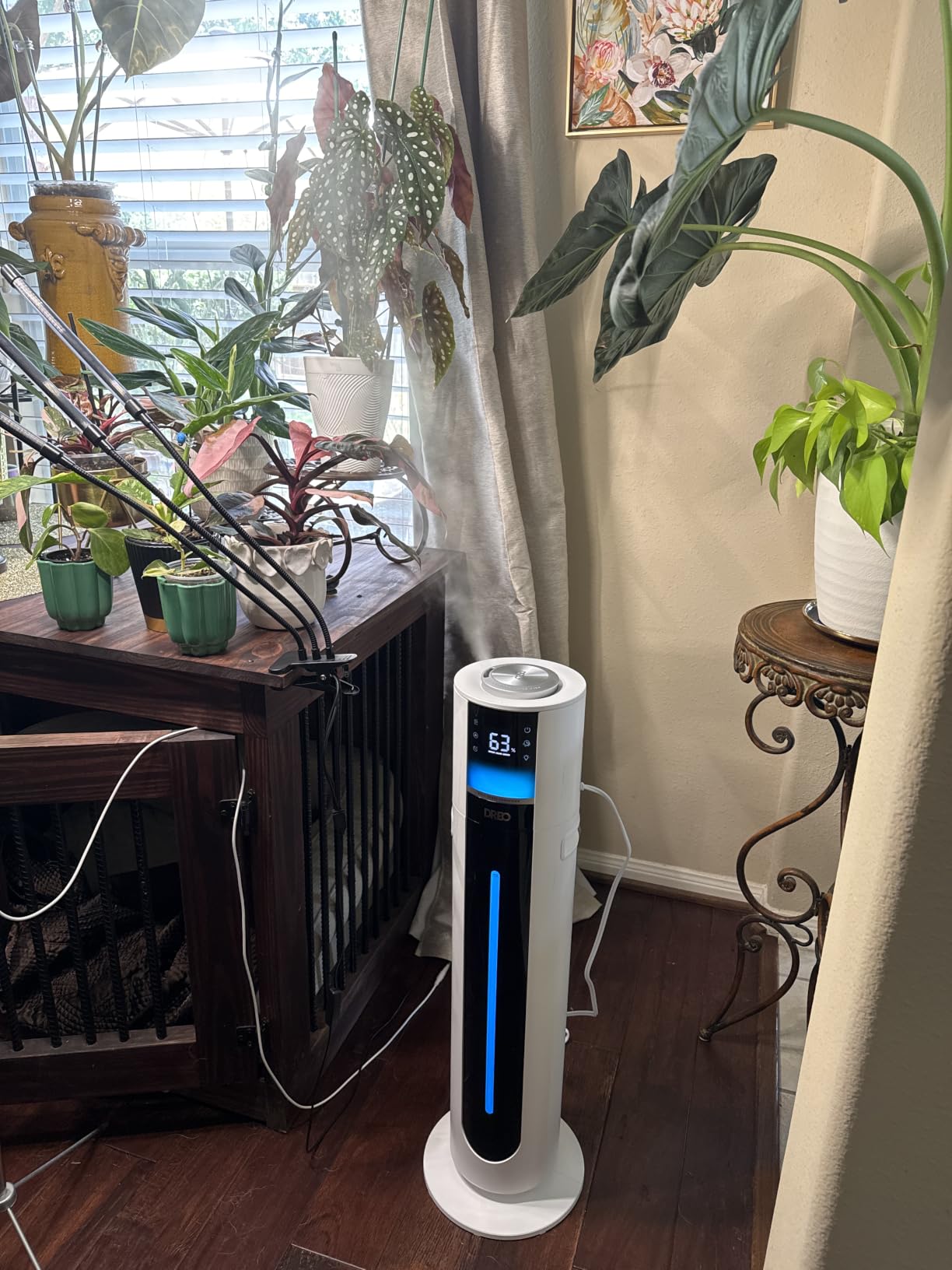 DREO 11L Humidifier Large Room 700ft², 100H Smart Cool Mist Humidifers for Bedroom, 21dB Quiet, Top Fill, Clean Tank Technology, App & Remote Control, Aroma Box, RGB, 12h Timer, White, Humidifer 747S customer photo 1