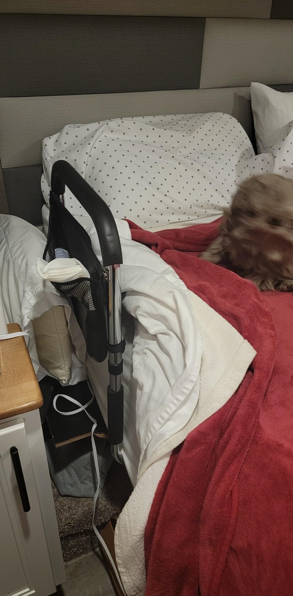 Medical king Bed Rails for Elderly Adults Safety Bed Assist Rails for Seniors with Adjustable Heights ASTM Approved Easy to get in or Out of Bed with Floor Support customer photo 1