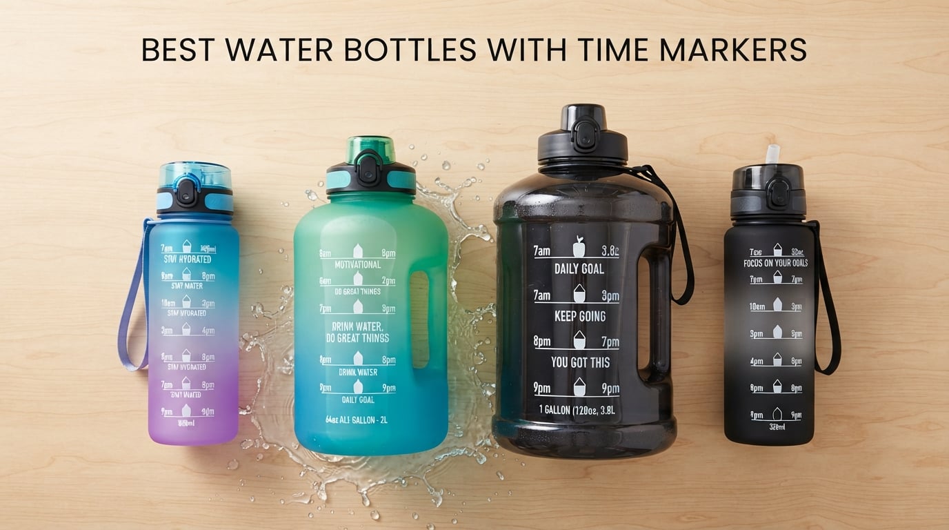 Best Water Bottles with Time Markers for Hydration