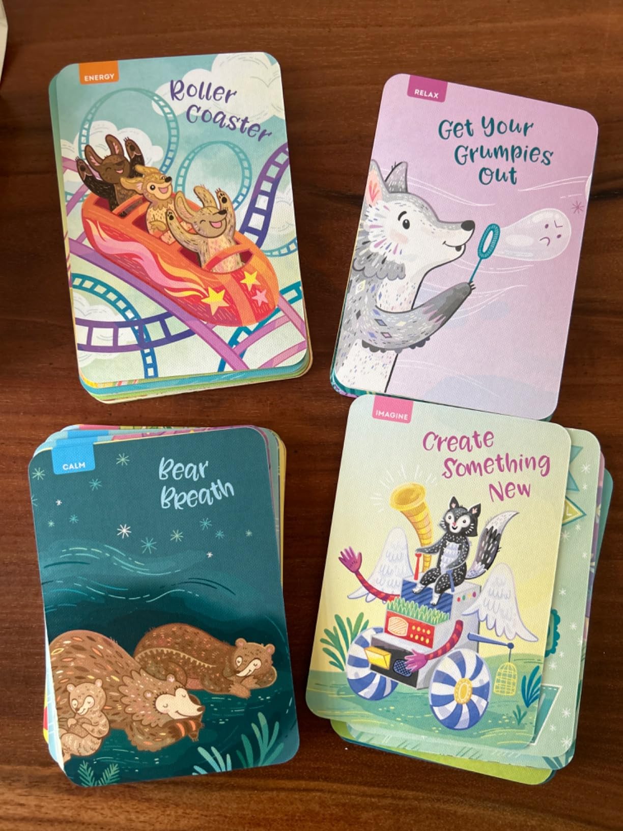 Breathe Like a Bear Mindfulness Cards: 50 Mindful Activities for Kids (Big Cards for Little Hands) customer photo 1
