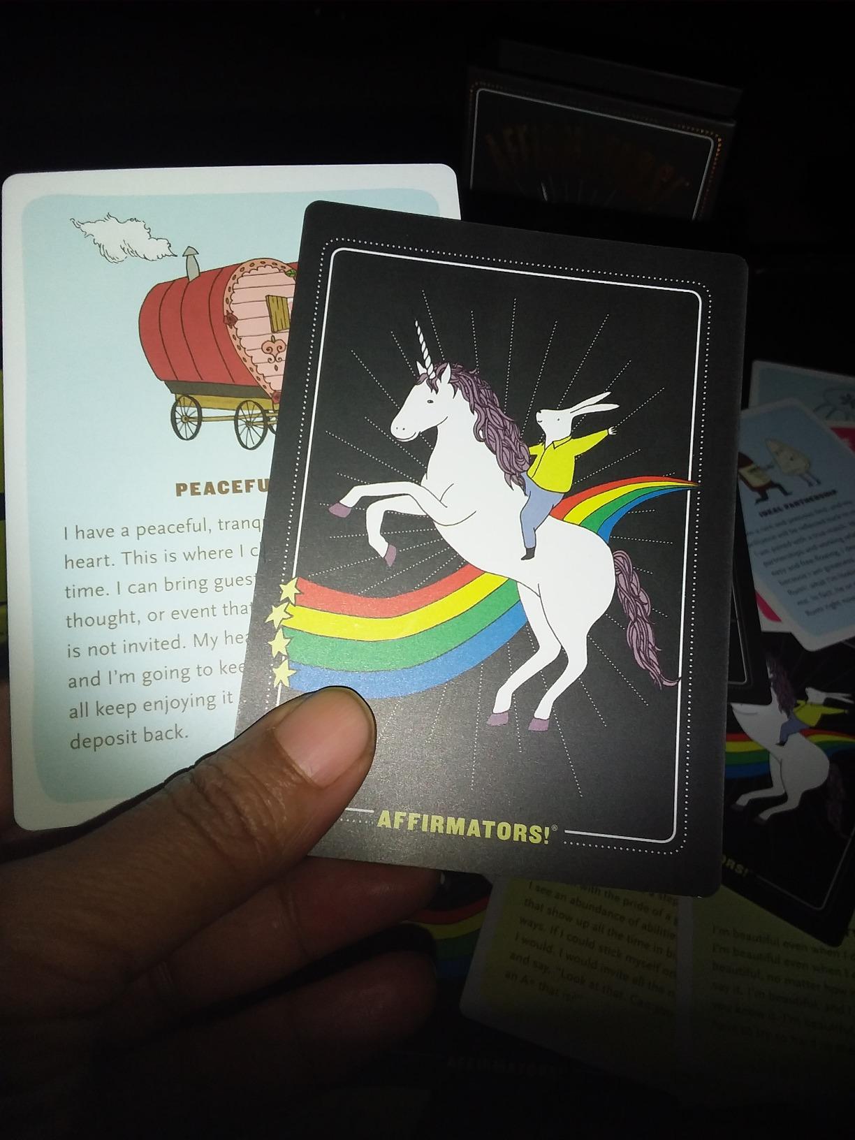 Affirmators! Original: 50 Affirmation Cards Deck For You Help Yourself without The Self-Helpy-Ness (50 Cards) customer photo 1
