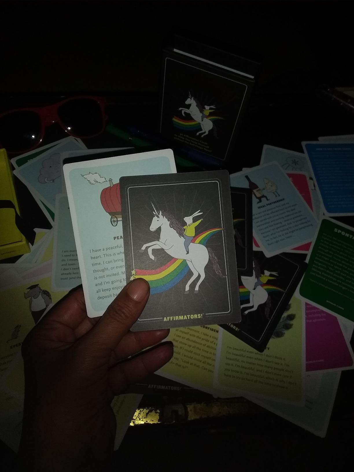 Affirmators! Original: 50 Affirmation Cards Deck For You Help Yourself without The Self-Helpy-Ness (50 Cards) customer photo 2