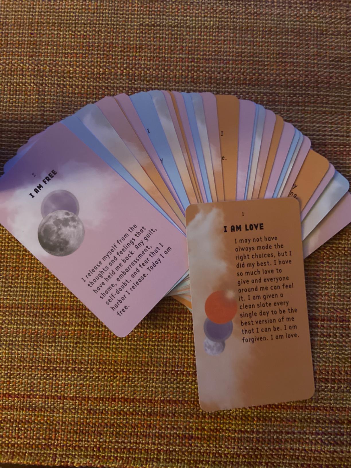 I AM & CO I AM Everything Affirmation Cards Deck - 30 Card Deck - Daily Affirmation Cards for Self Love, Positive Mindset, Motivation & Manifestation - Mindfulness and Self Care Inspirational Cards customer photo 2
