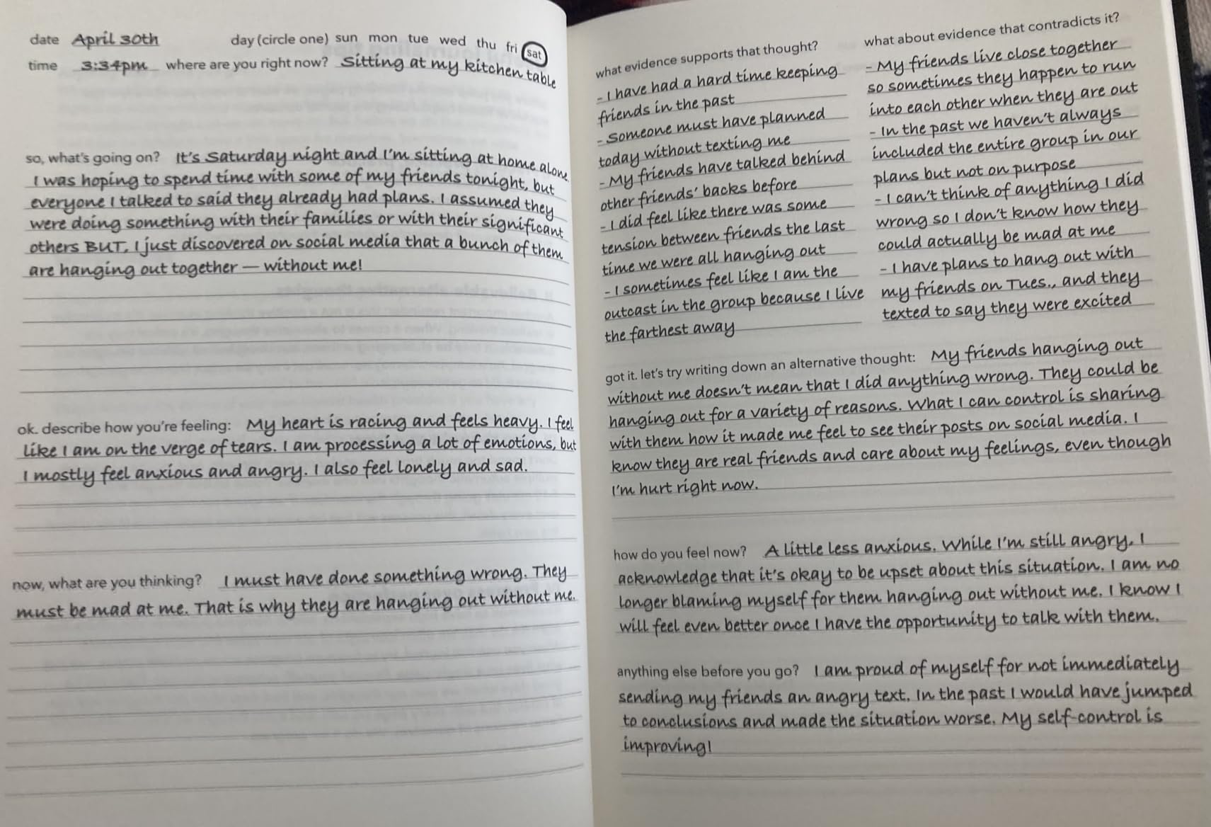 Worry for Nothing: Guided Anxiety Journal, Cognitive Behavioral Therapy Mental Health Journal, Anxiety Relief & Self Care, Journal for Men & Women, Mental Health Gifts customer photo 1