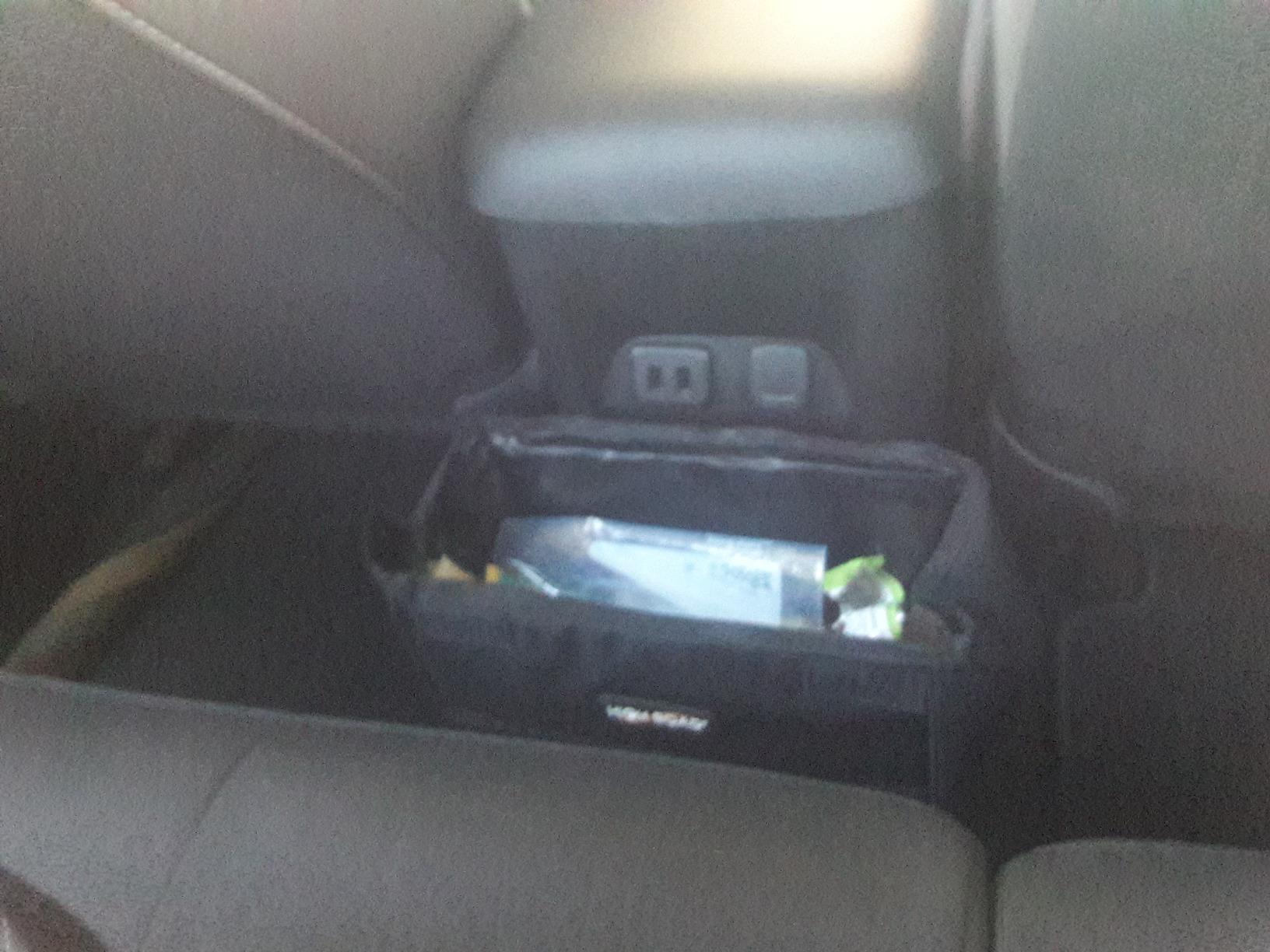High Road TrashStand Weighted Car Trash Can with Lid and Removable Leakproof Liner - Universal Fit Behind Center Console in Back Seat - Holds 2 Gallons of Car Garbage customer photo 2
