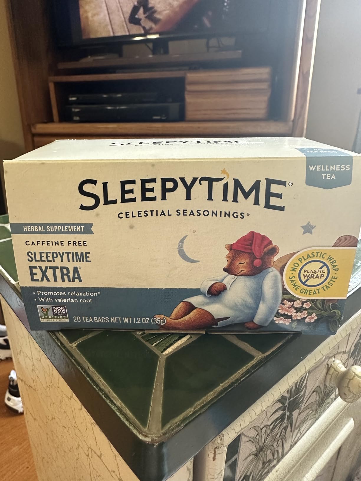 Celestial Seasonings Sleepytime Extra Herbal Tea, 20 Tea Bags Box customer photo 2
