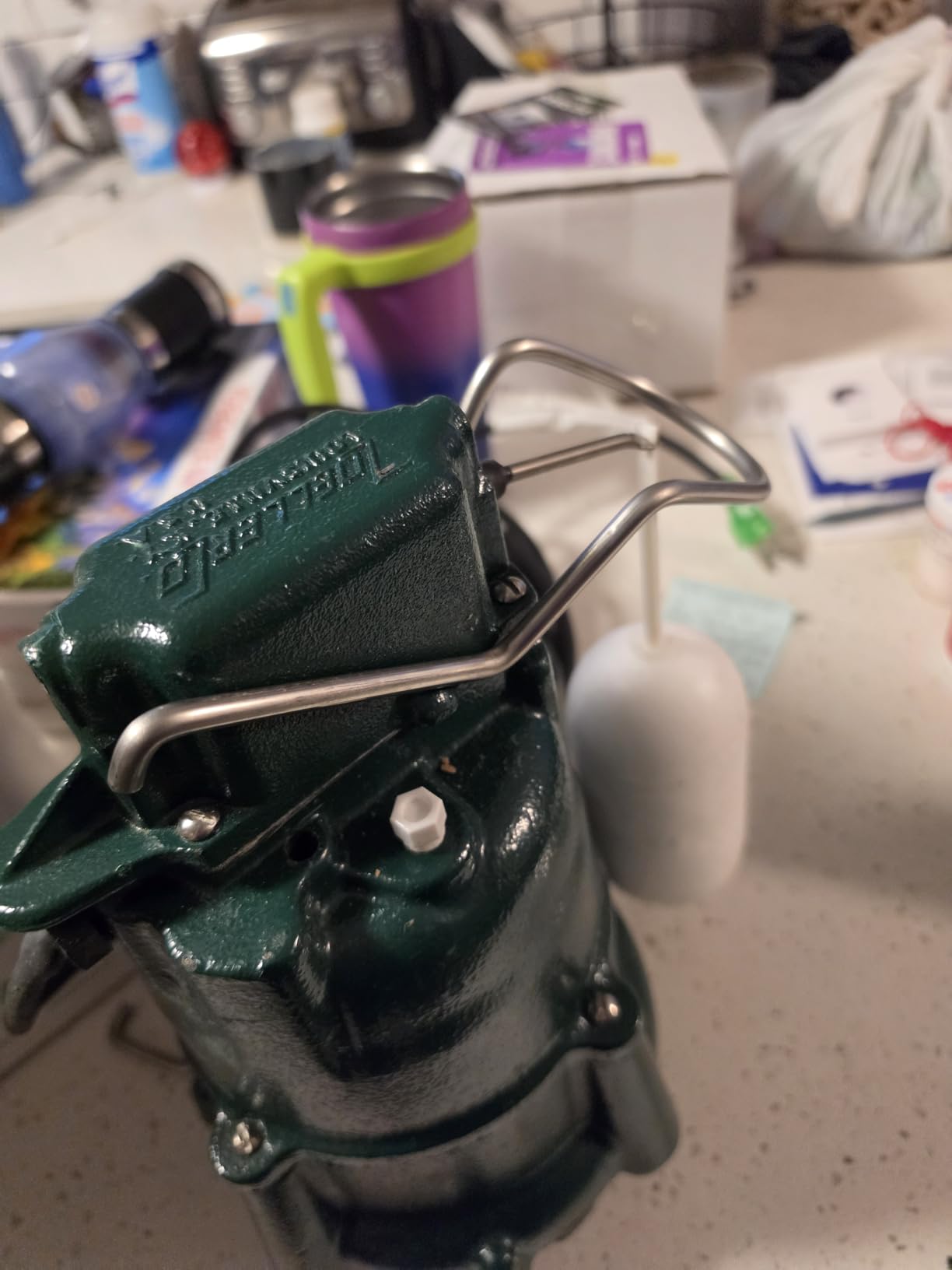 Zoeller M98 Flow-Mate Sump Pump - 1/2 HP - Cast Iron - LED Power Plug - High Flow - Vortex Impeller - Stainless Steel Hardware - Factory Tested and Float Operated customer photo 1
