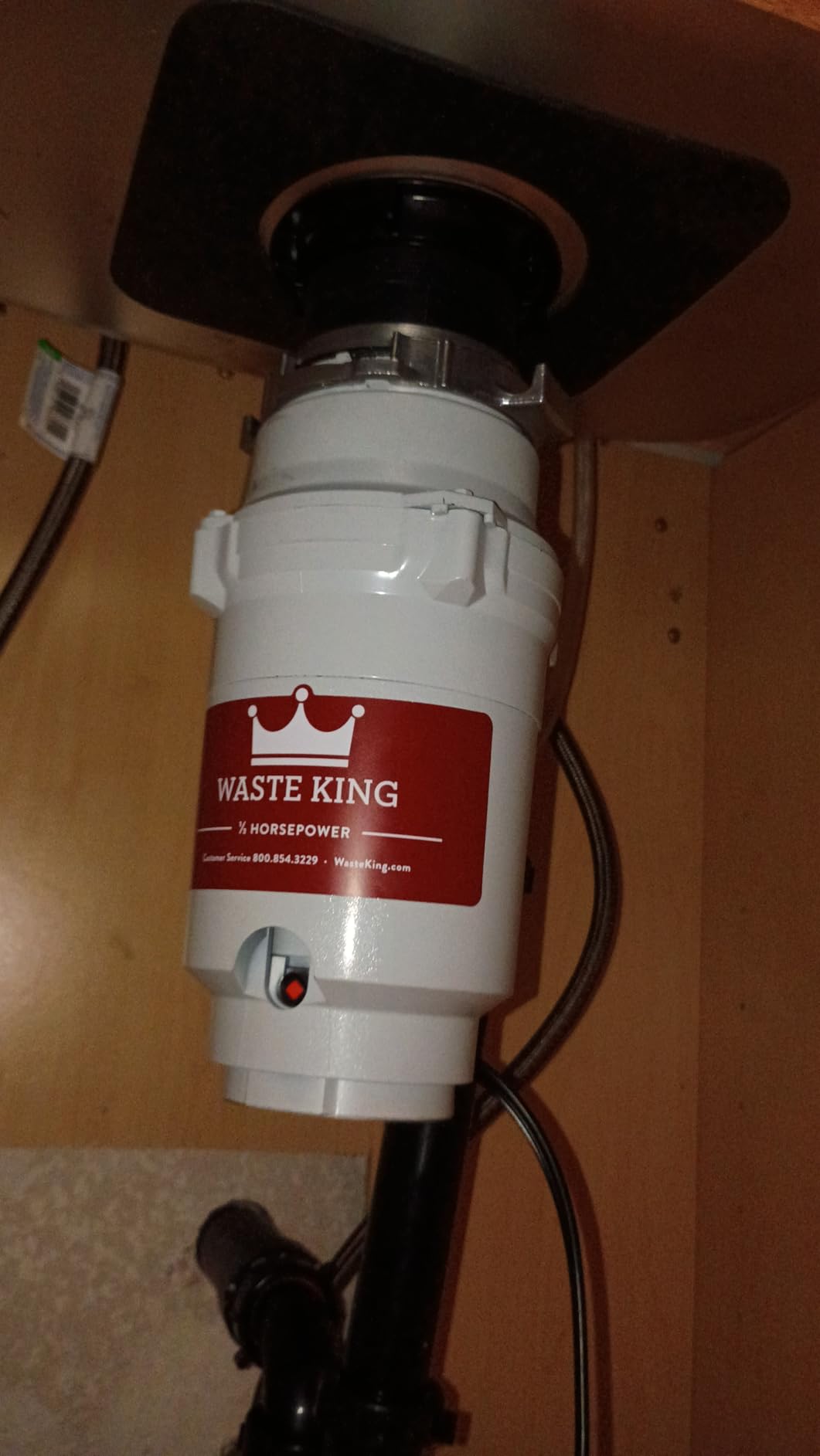 Waste King Garbage Disposal for Kitchen Sink with Power Cord, Compact Food Waste Disposer, L-111 customer photo 2