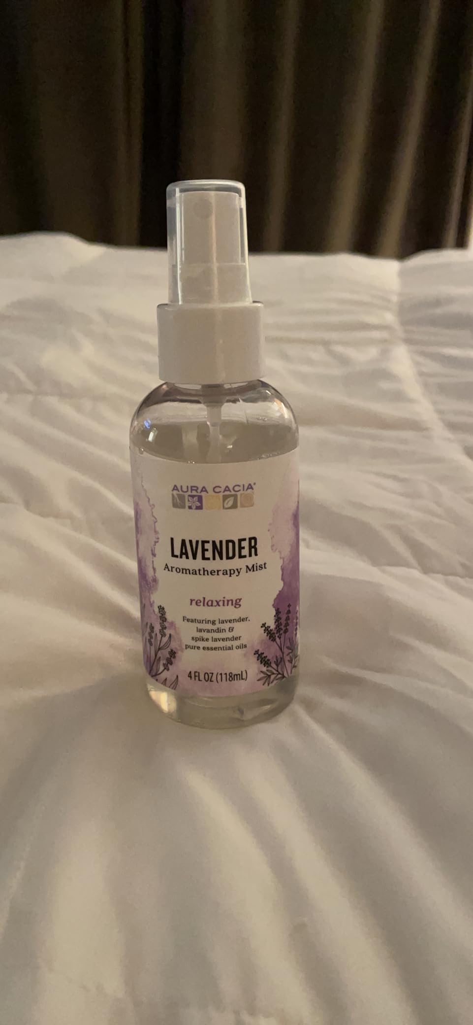 Aura Cacia Relaxing Lavender Aromatherapy Mist, 4-Ounce, Lavender Pure Essential Oils, Sweet & Floral Aroma customer photo 2