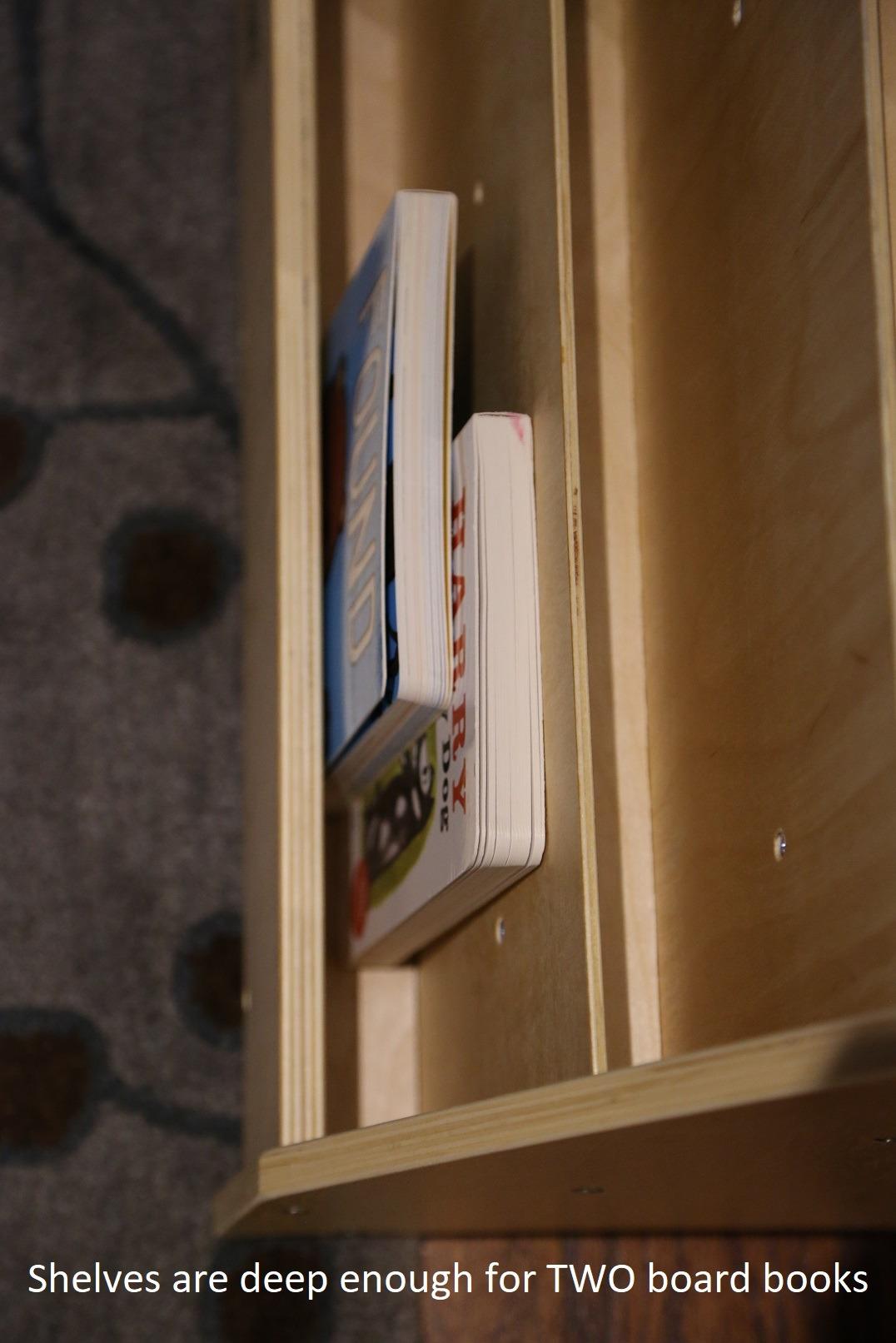 ECR4Kids Single-Sided Wooden Book Display, Montessori Furniture, Natural customer photo 1