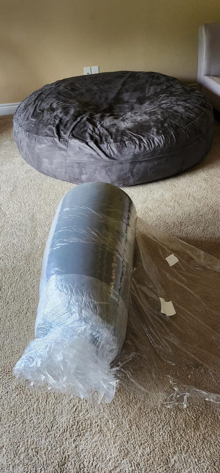 Jaxx 6 Foot Cocoon - 2-in-1 Convertible Bean Bag Bed & Large Bean Bag Chair for Adults, Charcoal customer photo 2