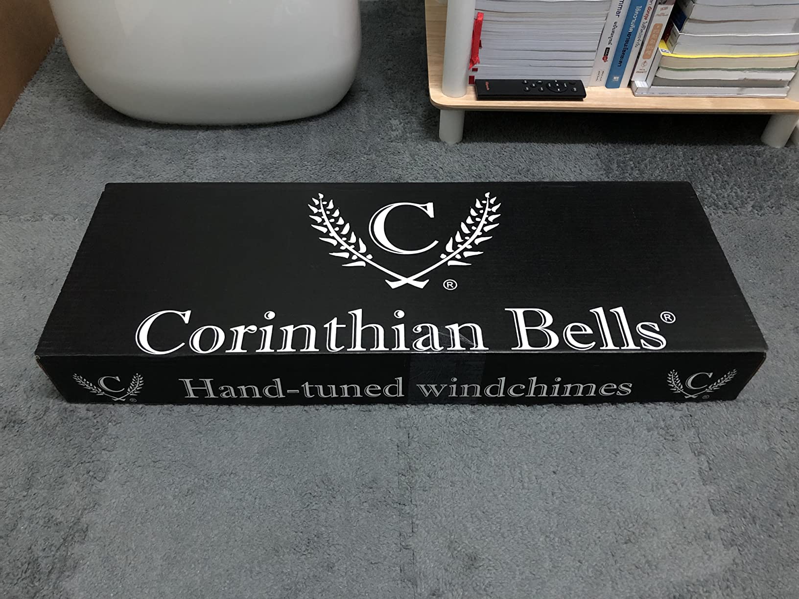 Corinthian Bells 44 Inch Black Large Deep Tone Wind Chimes for Outside, Modern Metal Wind Chime, Made in USA customer photo 1