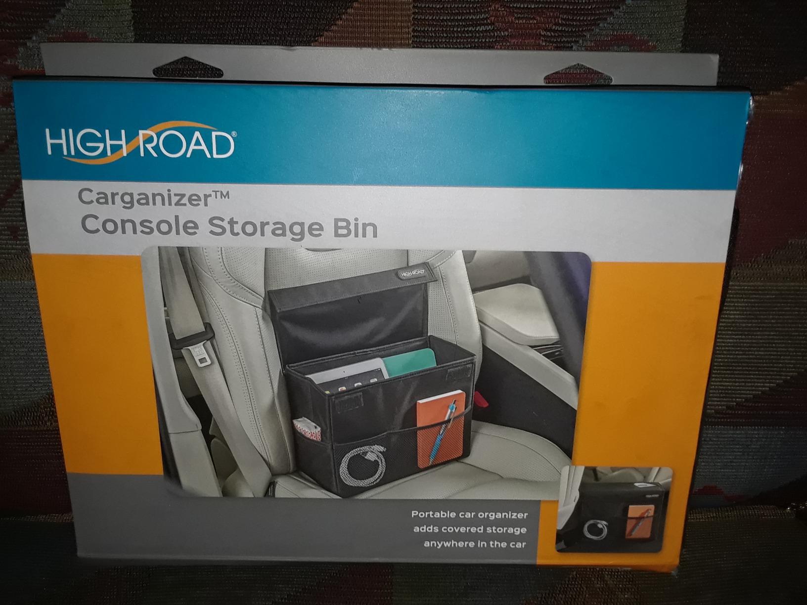 Carganizer Car Storage Bin with Lid for Front Seat, Back Seat or Trunk | Multipurpose Compact Car Organizer Holds Driving Essentials, Paperwork, Cleaning Supplies, Road Trip and Pet Needs customer photo 2