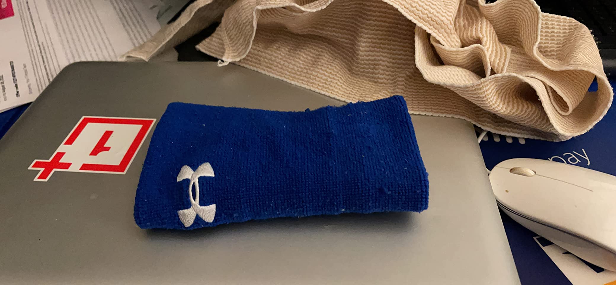 Under Armour Adult 6-inch Performance Wristband 2-Pack customer photo 1