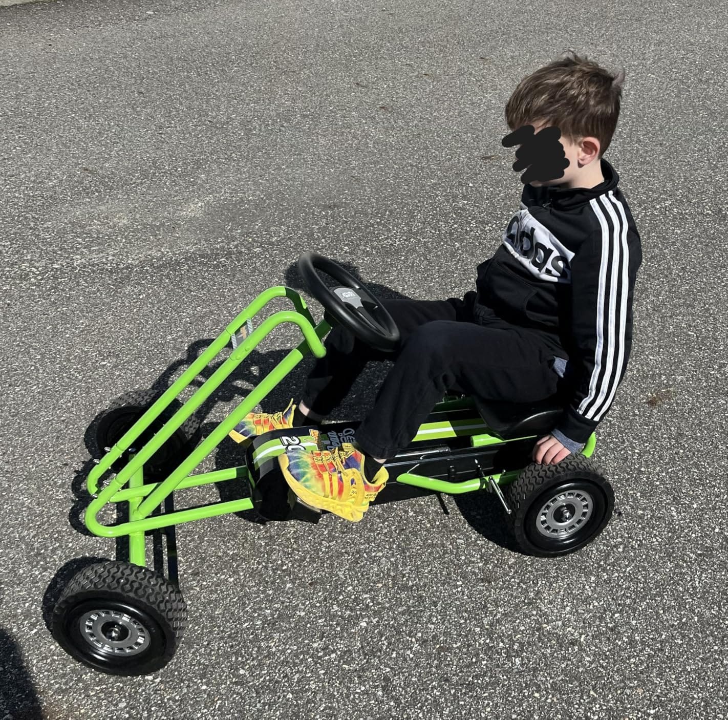 hauck Kids Pedal Go Kart, 4 Wheel Bike Cart, Ride for Ages 4-8, Green customer photo 2