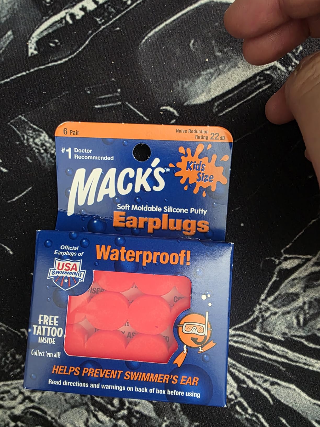 Mack's Soft Moldable Silicone Putty Ear Plugs - Kids Size, 6 Pair - Comfortable Small Earplugs for Swimming, Bathing, Travel, Loud Events and Flying | Made in USA customer photo 2