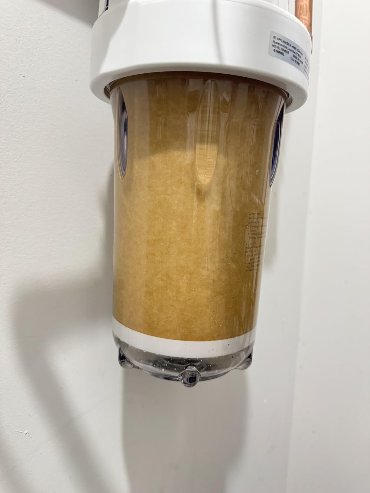 GE Whole House Water Filtration System, Reduces Sediment, Rust & More, Install Kit & Accessories Included, Replace Filters (FXHTC, FXHSC) Every 3 Months, GXWH40L customer photo 1