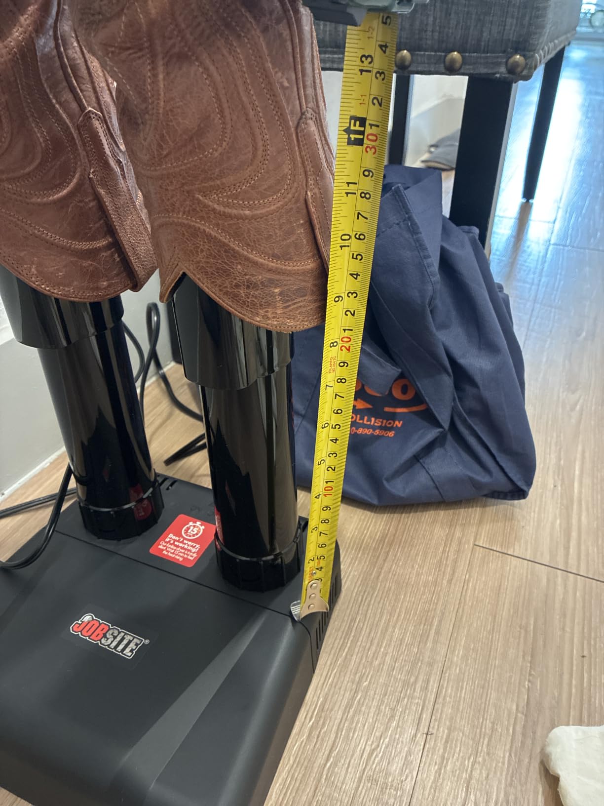 JobSite Boot Dryer - Silent Warmer & Deodorizer For Work Boots, Gloves & Shoes - Fanless, 36W customer photo 2