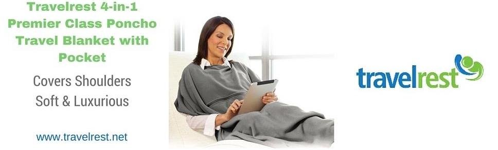 TRAVELREST 4-in-1 Travel Blanket - Comfort for Long Travel - Grey Regular | Travel Essential Pillow & Body Wrap, Soft Lightweight Blanket, Ultra-Plush Fabric, Portable Carry Case Fit For Luggage customer photo 1