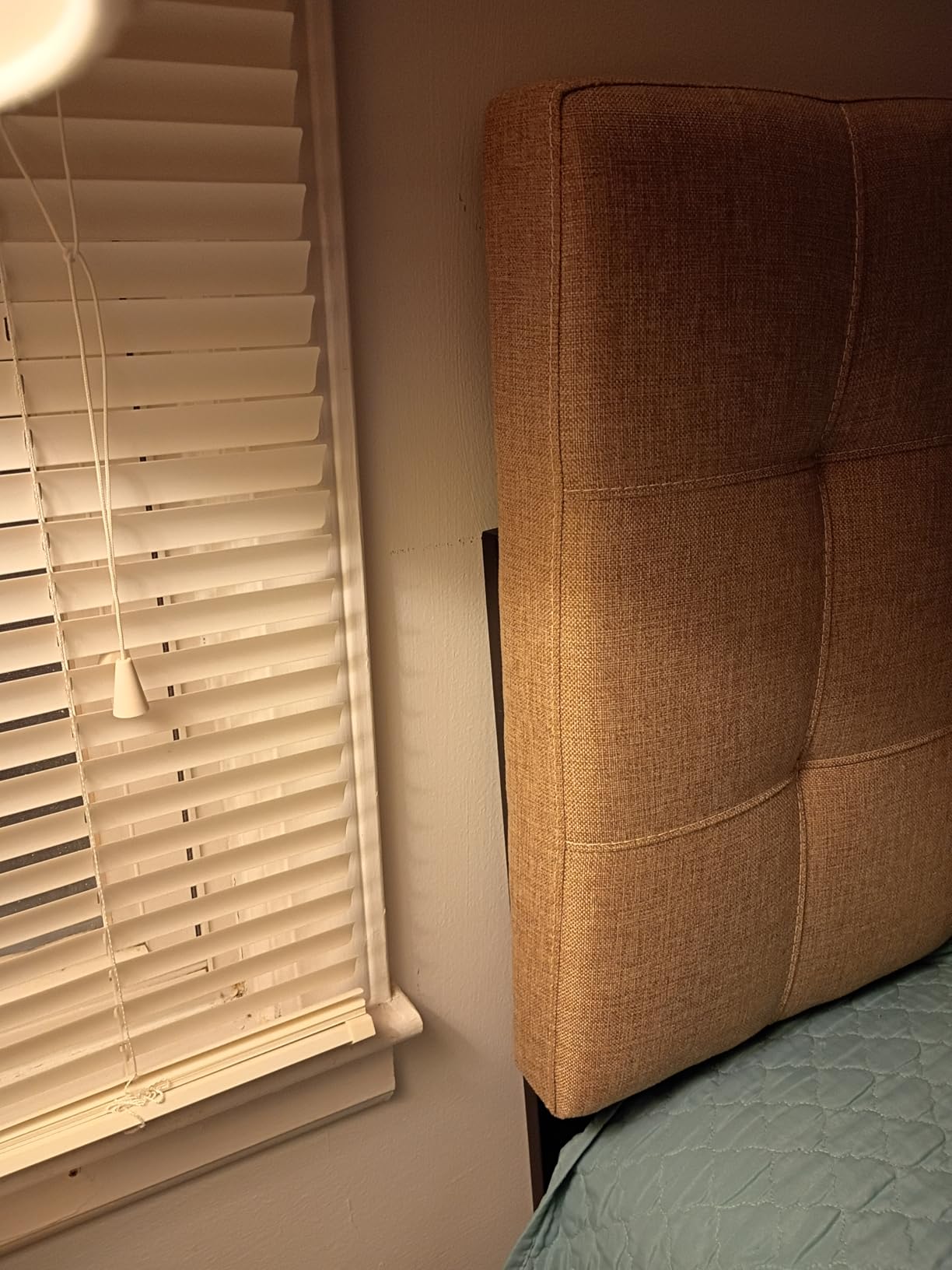 Modway Lily Tufted Linen Fabric Upholstered Queen Headboard in Beige customer photo 2