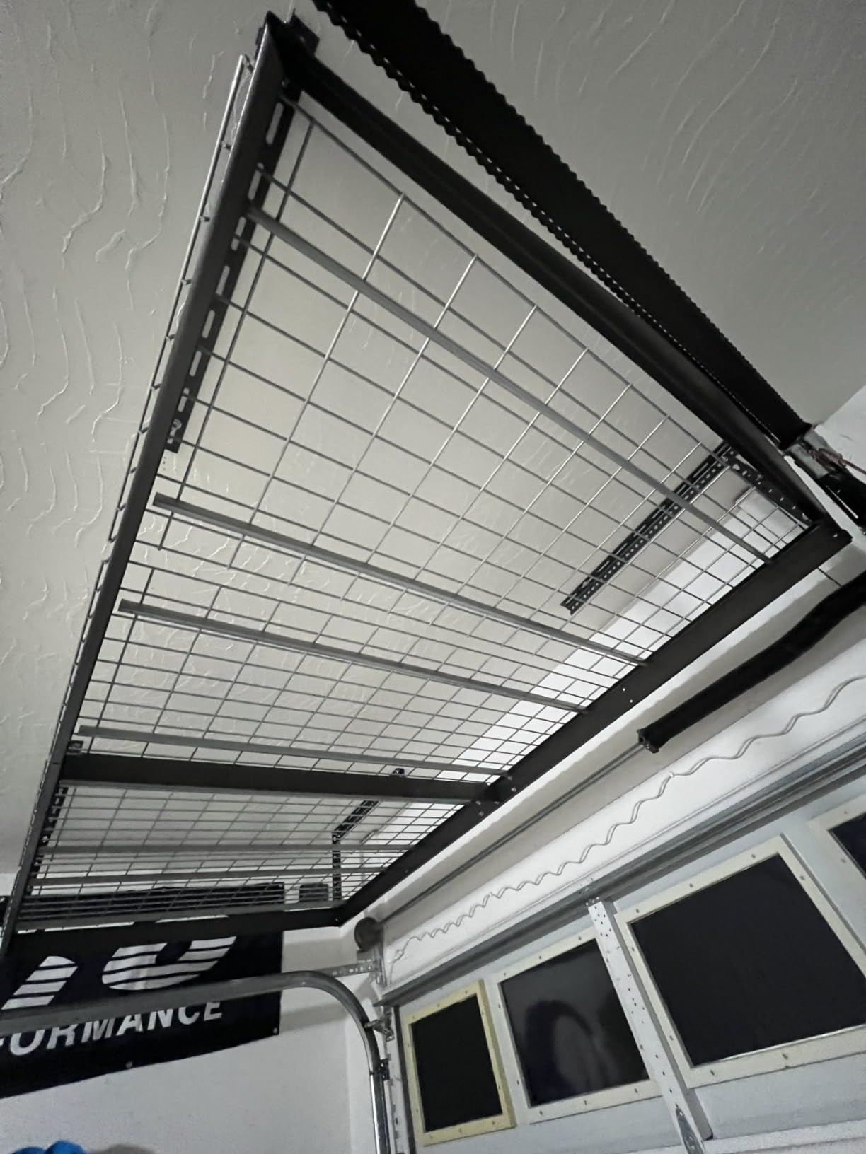 MonsterRax 4x8 Overhead Garage Storage Rack, Gray, 24
