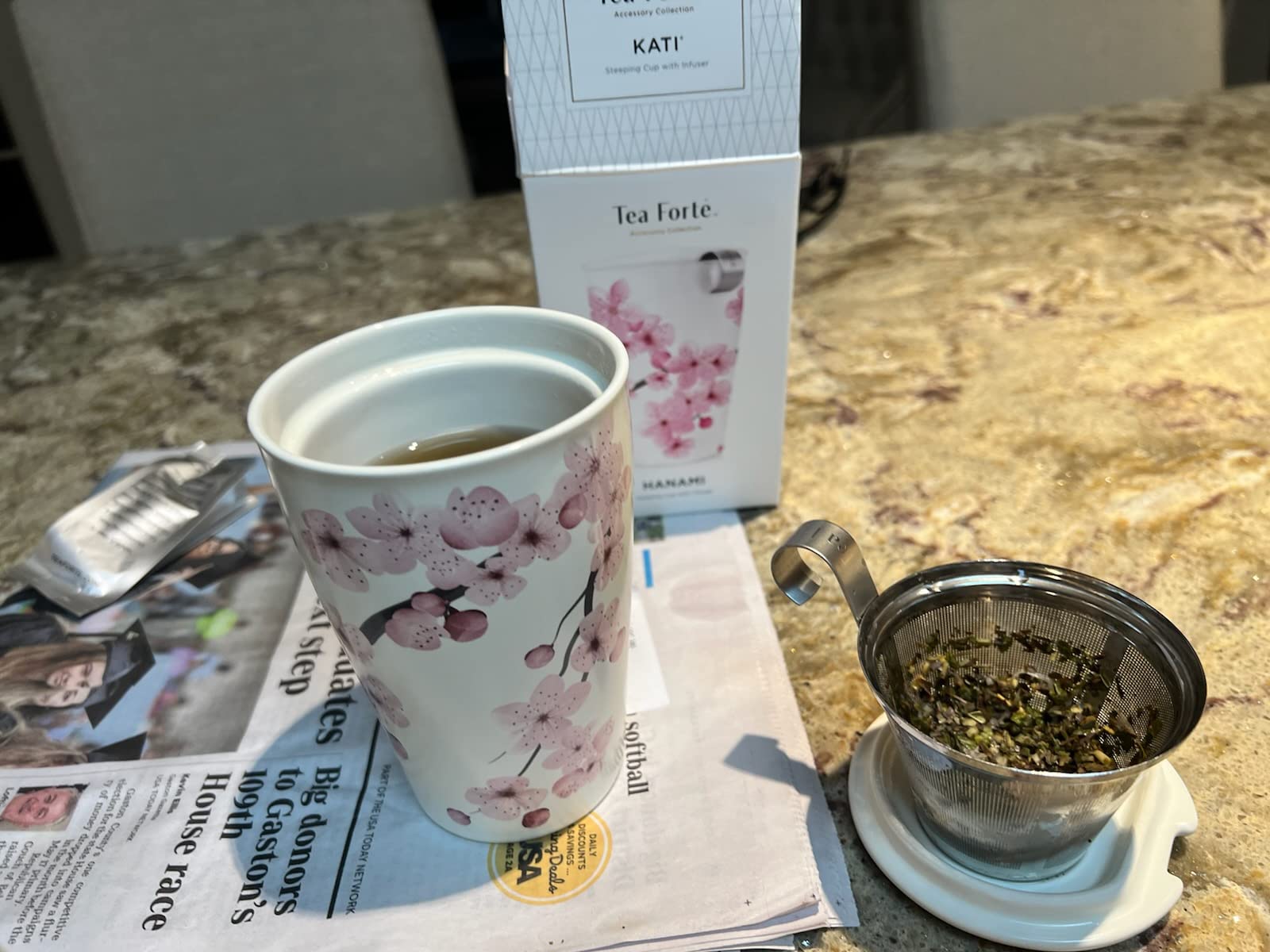 Tea Forte Single Steeps Loose Leaf Tea Sampler, Lotus, 15 Pouches customer photo 2
