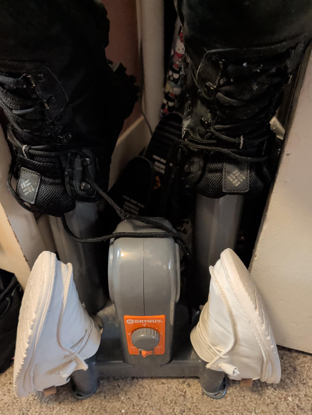 DryGuy Shoe, Boot, Garment & Gear Electric Dryer, Quick Drying for Ski, Work, Sports Equipment - Energy Efficient, Odor Eliminating Design, Home or Garage Use, 4 Port, Heat + Fan (Dry time: 1-3hrs) customer photo 1