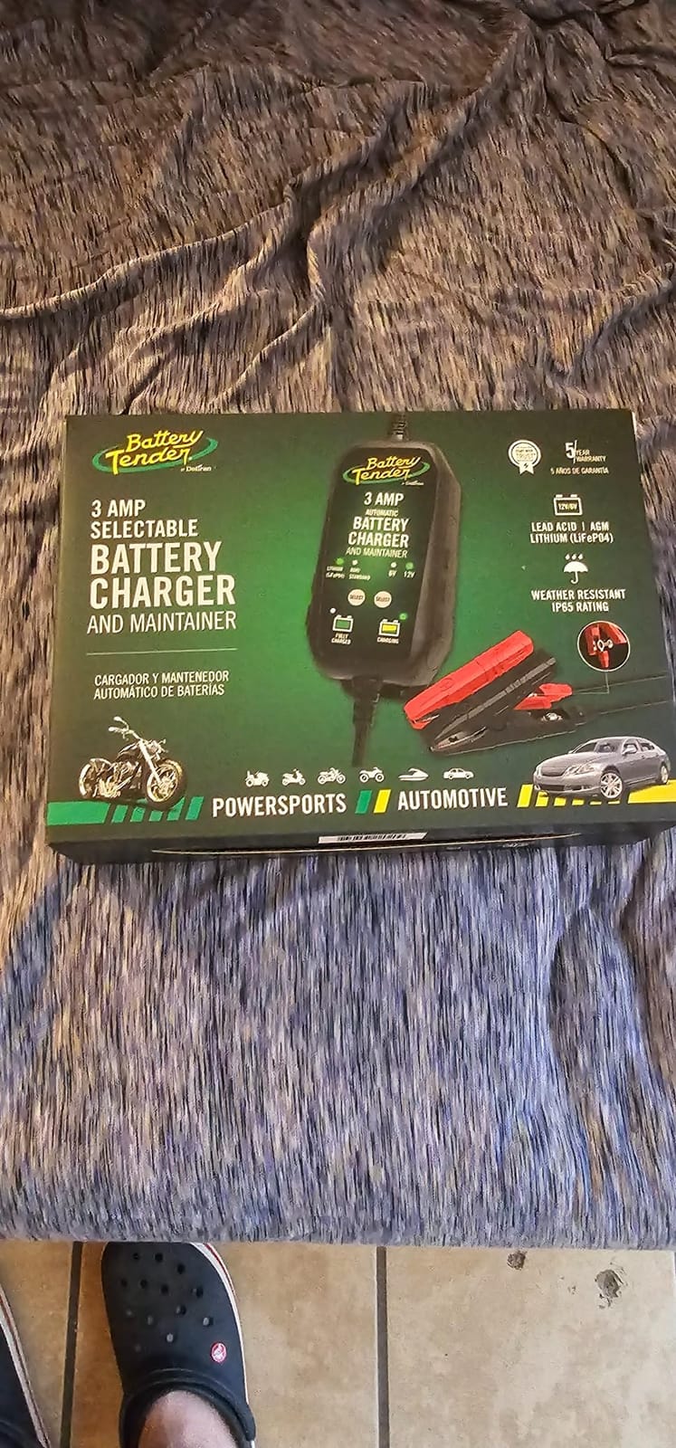 Battery Tender 3 AMP Battery Charger and Maintainer - Automotive Switchable 12V or 6V Smart Automatic for Cars SUVs and Trucks - Lead Acid, AGM, Gel, & Lithium Battery Charger - 022-0202-COS customer photo 2