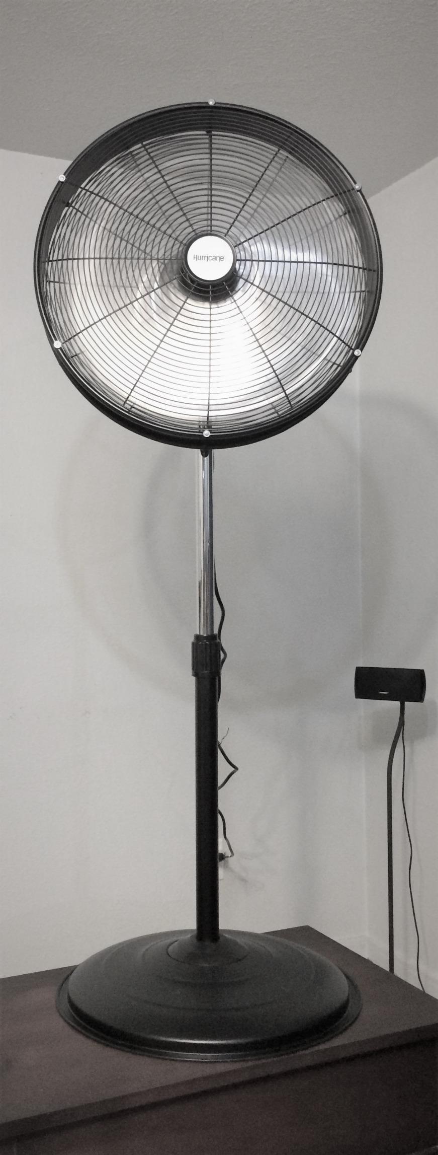 Hurricane Pro High-Velocity Oscillating Metal Stand Fan, 3 Speeds, 20in customer photo 2