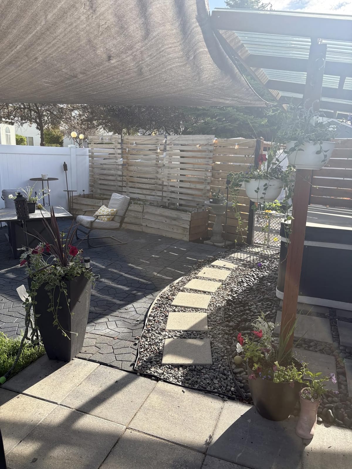 Shade&Beyond Triangle Sun Shade Sail 16'X16'X16' Permeable Canopy Sand for Patio Garden Yard Deck Pergola customer photo 1