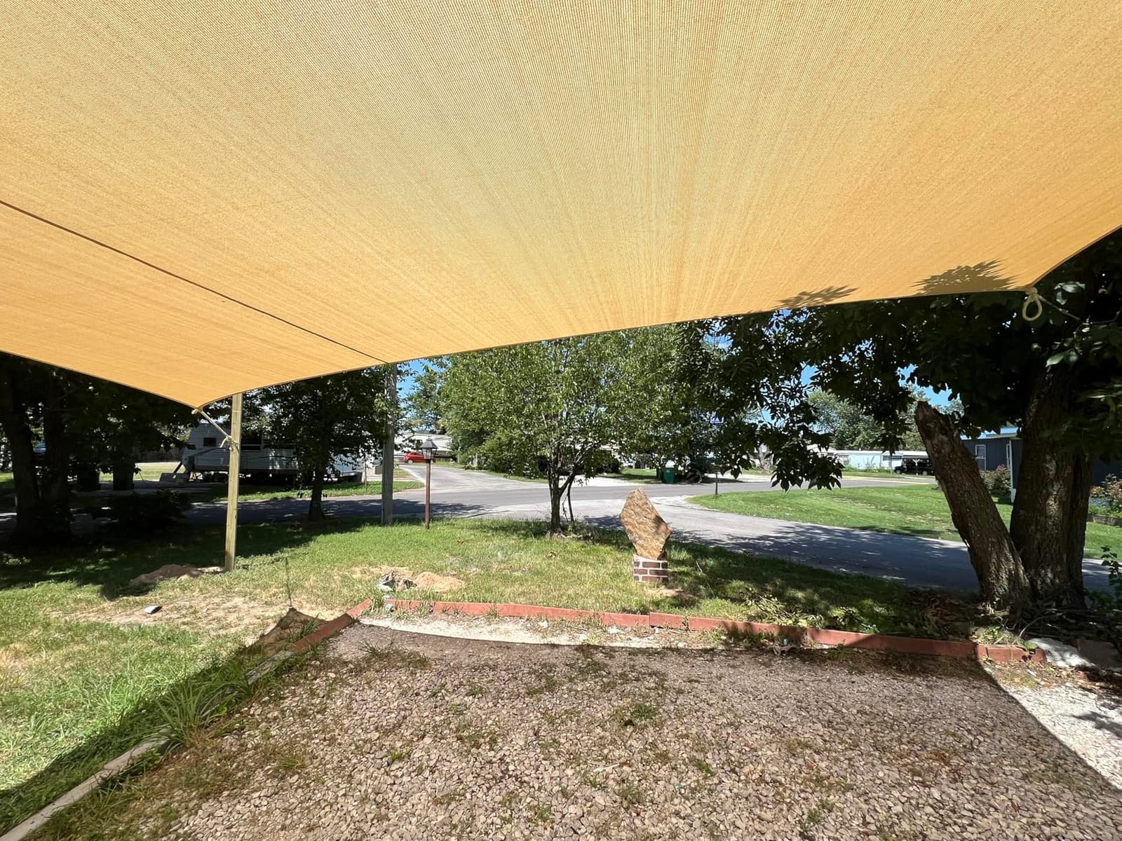 Shade&Beyond Triangle Sun Shade Sail 16'X16'X16' Permeable Canopy Sand for Patio Garden Yard Deck Pergola customer photo 2